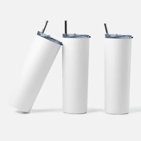 Customized Stainless Steel Skinny Tumbler with Straw - Armbh