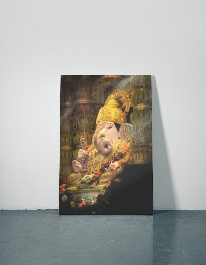 Ganesh Ji Metal Poster | Premium Wall Art for Home & Office Decor - Armbh