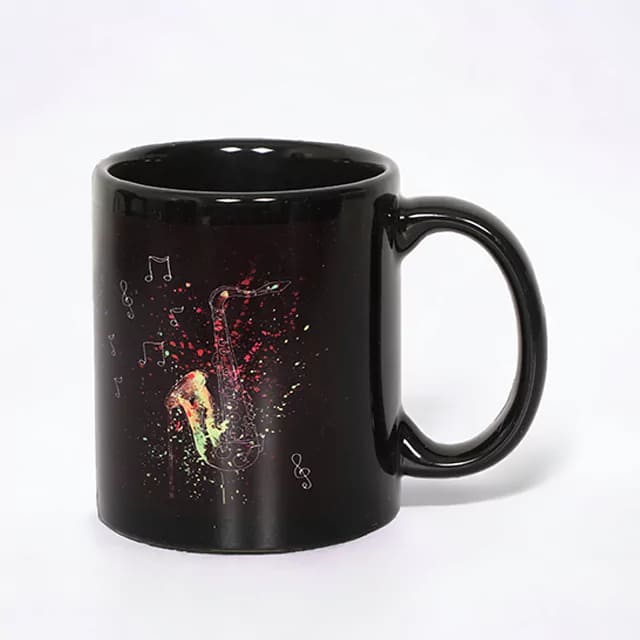 Premium Full Black Coffee Mug – Custom Print | Ceramic Mug for Hot & Cold Beverages - Armbh