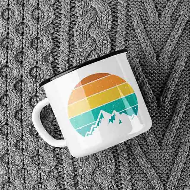 White Custom Enamel Mug – Durable, Eco - Friendly & Timeless - Armbh